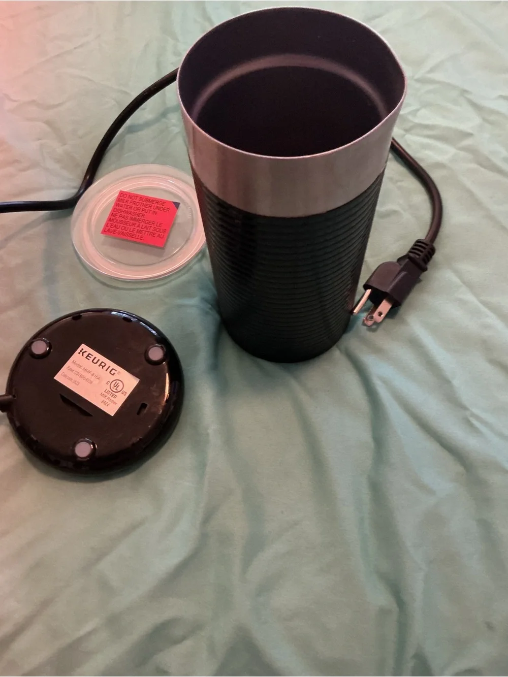 Keurig Black Electric Milk Frother - Used One Time